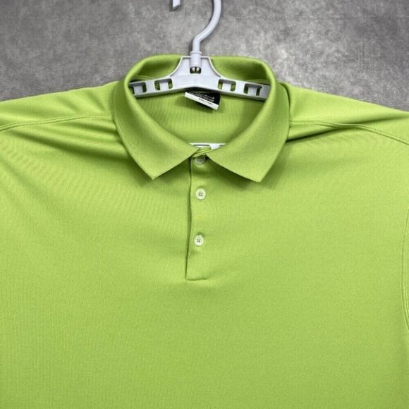 Nike Golf Polo Shirt Mens Large Green Dri-Fit Short Sleeve Casual Sports - Picture 1 of 8